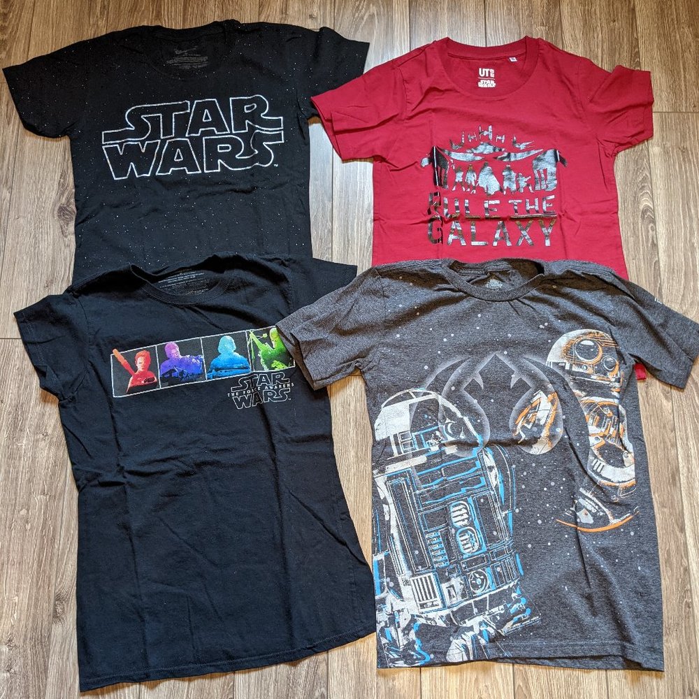 EUC (XS/S) - STAR WARS Bundle: 4 Short Sleeve Tees